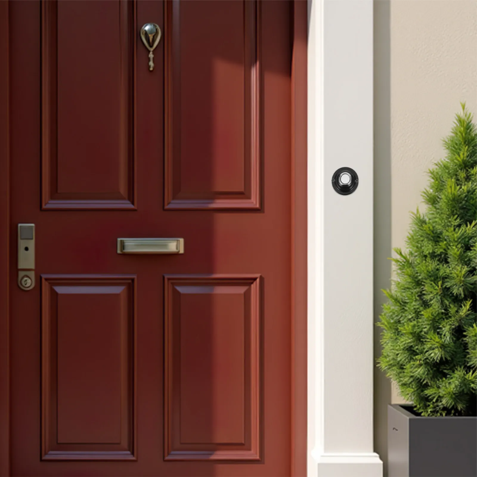 Миниатюрная круглая кнопка дверного звонка, проводная, металлическая, настенная, электрическая, для дома, гаража, входной двери
Миниатюрная круглая кнопка дверного звонка, проводная, металлическая, настенная, электрическая, для дома, гаража, входной двери