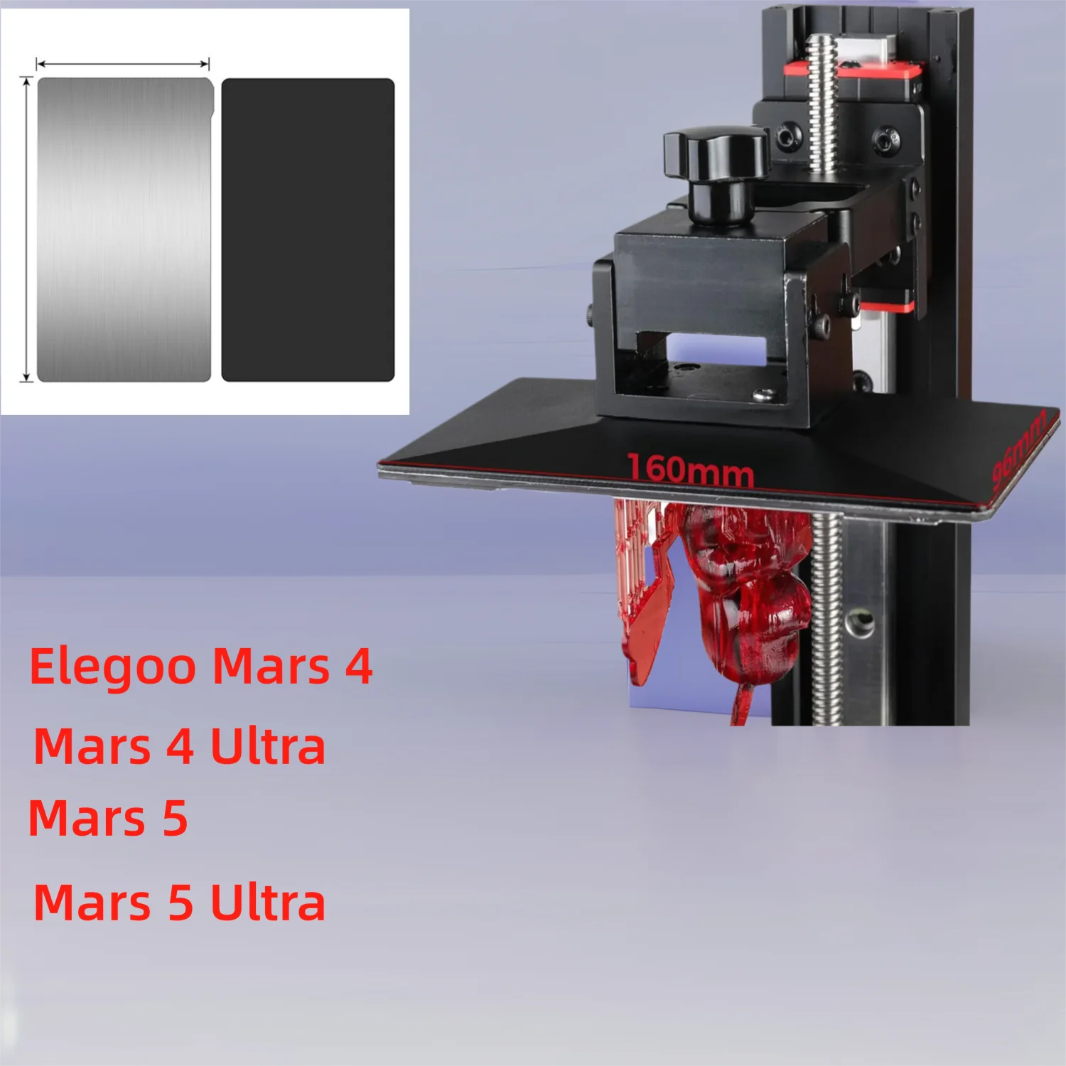 2PCS Resin 3D Printer Flex Build Plate for Elegoo Mars 4 Spring Steel Flexible Plate and Magnetic Base for Mars 4 Ultra,Mars 5
2PCS Resin 3D Printer Flex Build Plate for Elegoo Mars 4 Spring Steel Flexible Plate and Magnetic Base for Mars 4 Ultra,Mars 5