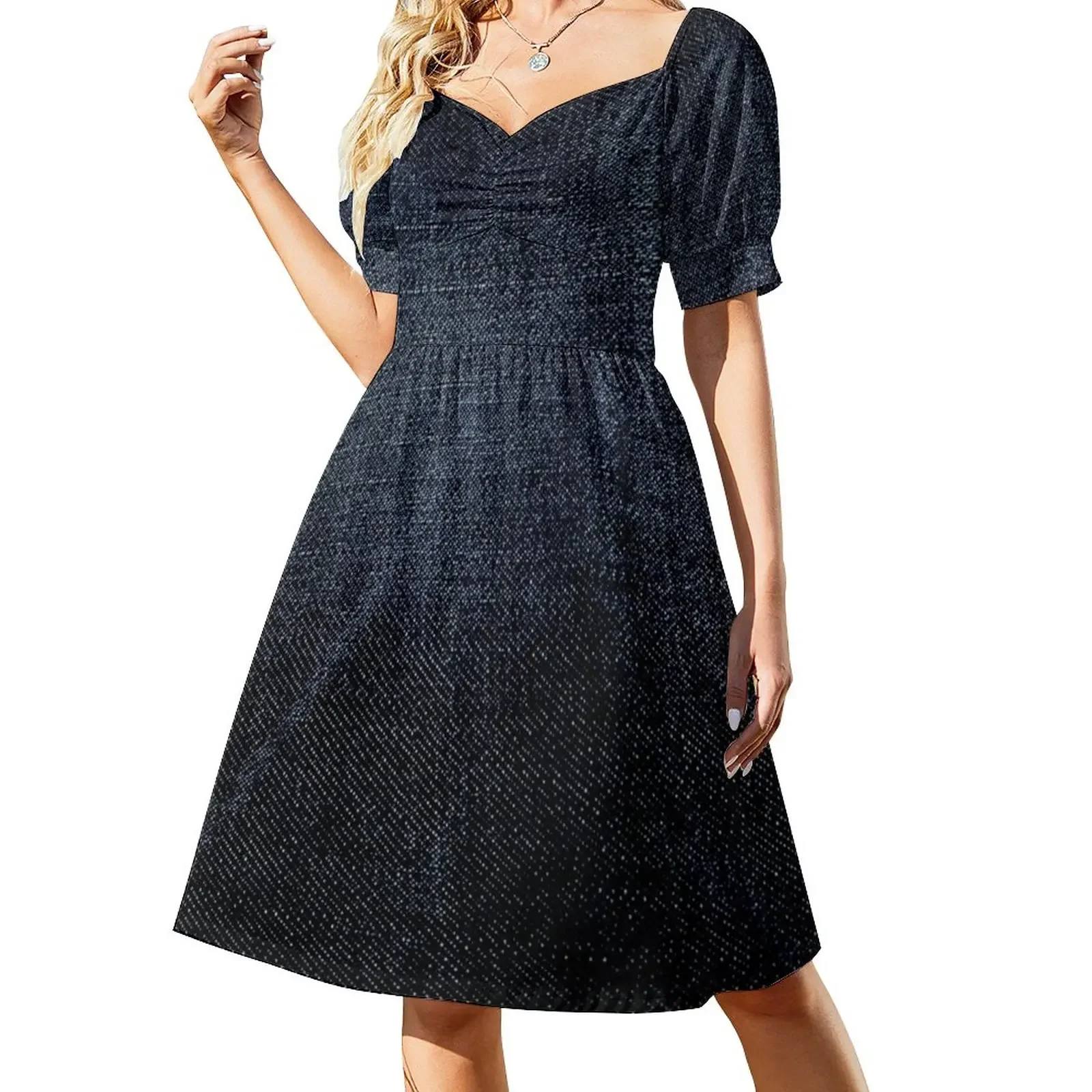 Blue Denim Texture Jean Textile Related Products Short-Sleeved Dress dresses summer women's clothing trend 2025
Blue Denim Texture Jean Textile Related Products Short-Sleeved Dress dresses summer women's clothing trend 2025