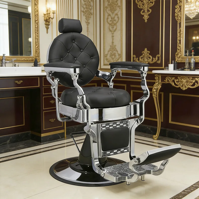 Oil Head Hair Salon Chair, Retro Barber Chair Men's Haircut Chair Barber Chair, Shave and Shave Chair
Oil Head Hair Salon Chair, Retro Barber Chair Men's Haircut Chair Barber Chair, Shave and Shave Chair