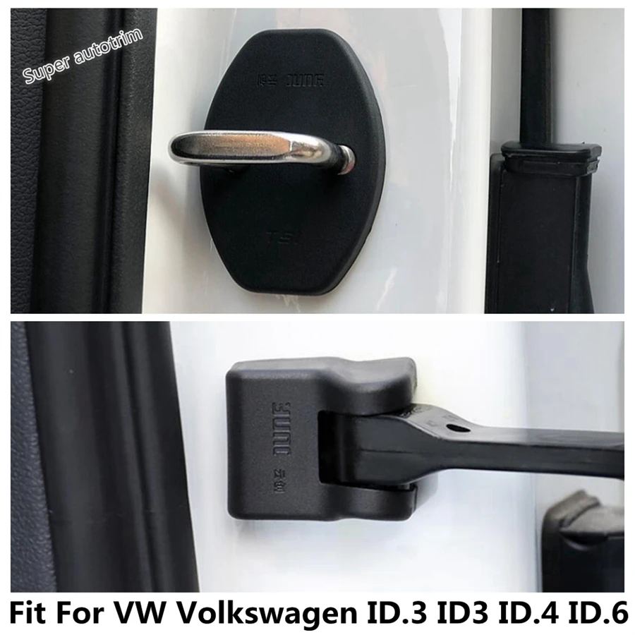 Car Door Lock Stopper Limiting Arm Buckles Protection Cover Fit For VW Volkswagen ID.3 ID3 ID.4 ID.6 Black Accessories Interior 
Car Door Lock Stopper Limiting Arm Buckles Protection Cover Fit For VW Volkswagen ID.3 ID3 ID.4 ID.6 Black Accessories Interior