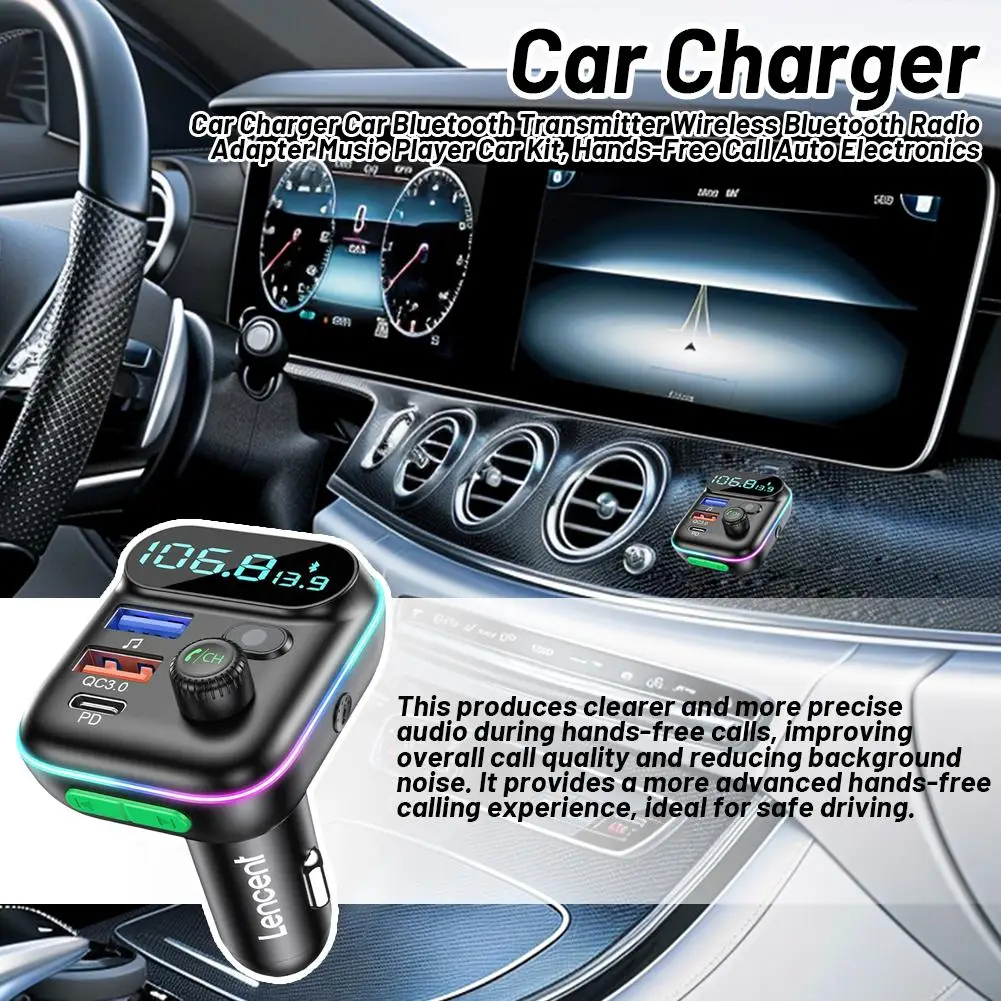 Car Charger Car Bluetooth Transmitter Wireless Bluetooth Call Music Adapter Hands-Free Kit, Player Electronics Auto Car Rad Y4L3
Car Charger Car Bluetooth Transmitter Wireless Bluetooth Call Music Adapter Hands-Free Kit, Player Electronics Auto Car Rad Y4L3