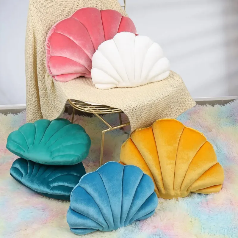 1PC Shell Shaped Pillow Decorative Pillow Velvet Nordic Shell Cushion, Used For Living Room, Bedroom, Sofa, Home Decoration New
1PC Shell Shaped Pillow Decorative Pillow Velvet Nordic Shell Cushion, Used For Living Room, Bedroom, Sofa, Home Decoration New