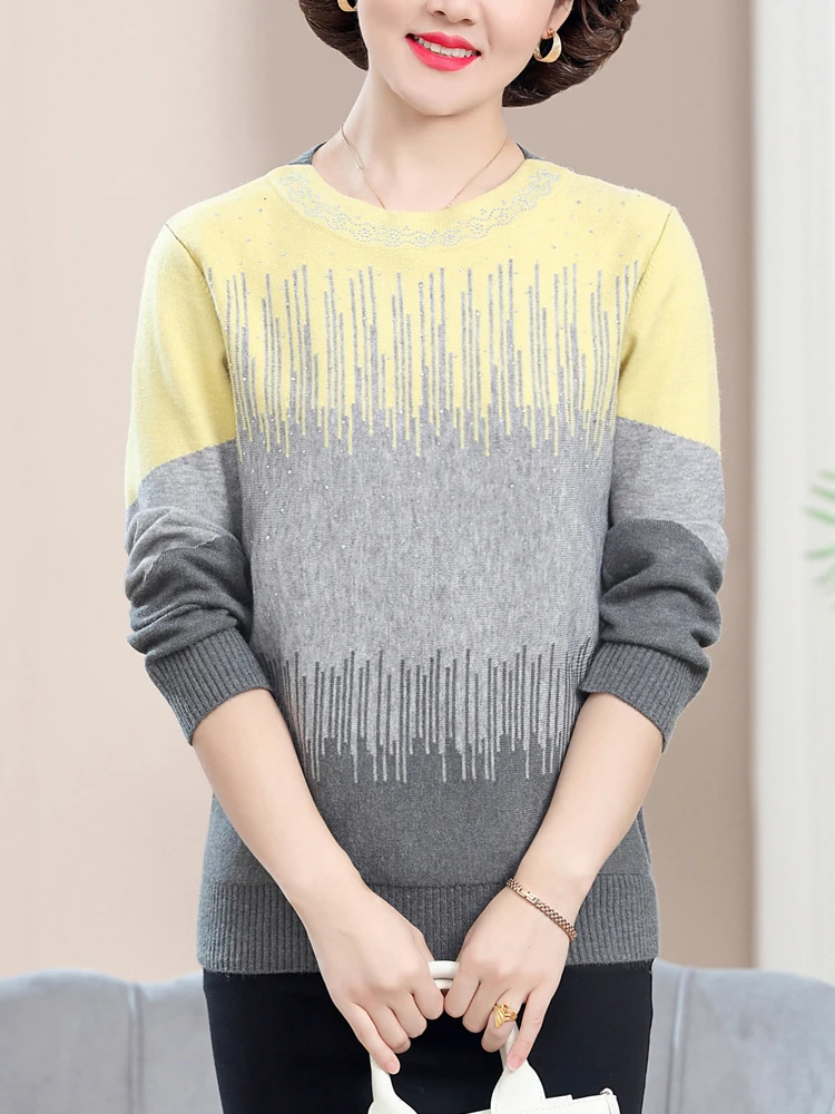 Stripe Sweater Women Autumn Spring Korean Fashion Pullover Femme Women Clothing Causal Sweaters
Stripe Sweater Women Autumn Spring Korean Fashion Pullover Femme Women Clothing Causal Sweaters