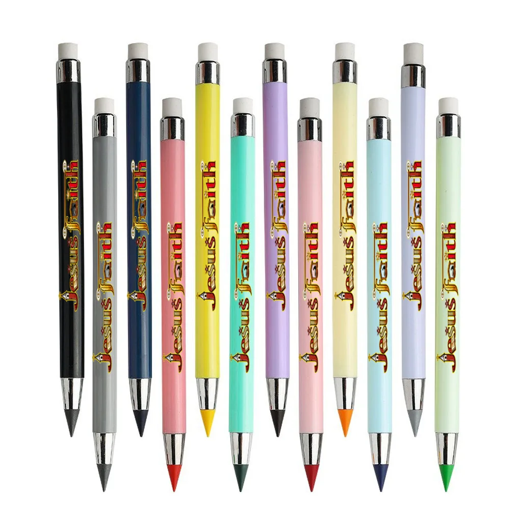 12 pieces of Jesus Savior Creative Eternal Pencil Scripture Copying Colored sharp-Free Drawing Pencil
12 pieces of Jesus Savior Creative Eternal Pencil Scripture Copying Colored sharp-Free Drawing Pencil