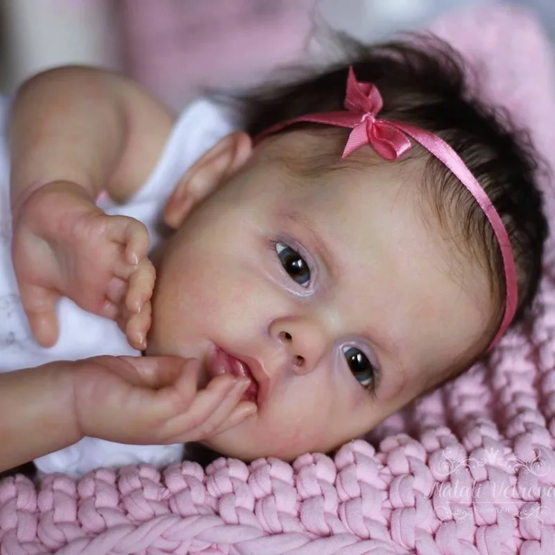 55cm Reborn Kit Sherry Painted Doll Kit with Body Cloth and Eyes Lifelike Doll
55cm Reborn Kit Sherry Painted Doll Kit with Body Cloth and Eyes Lifelike Doll