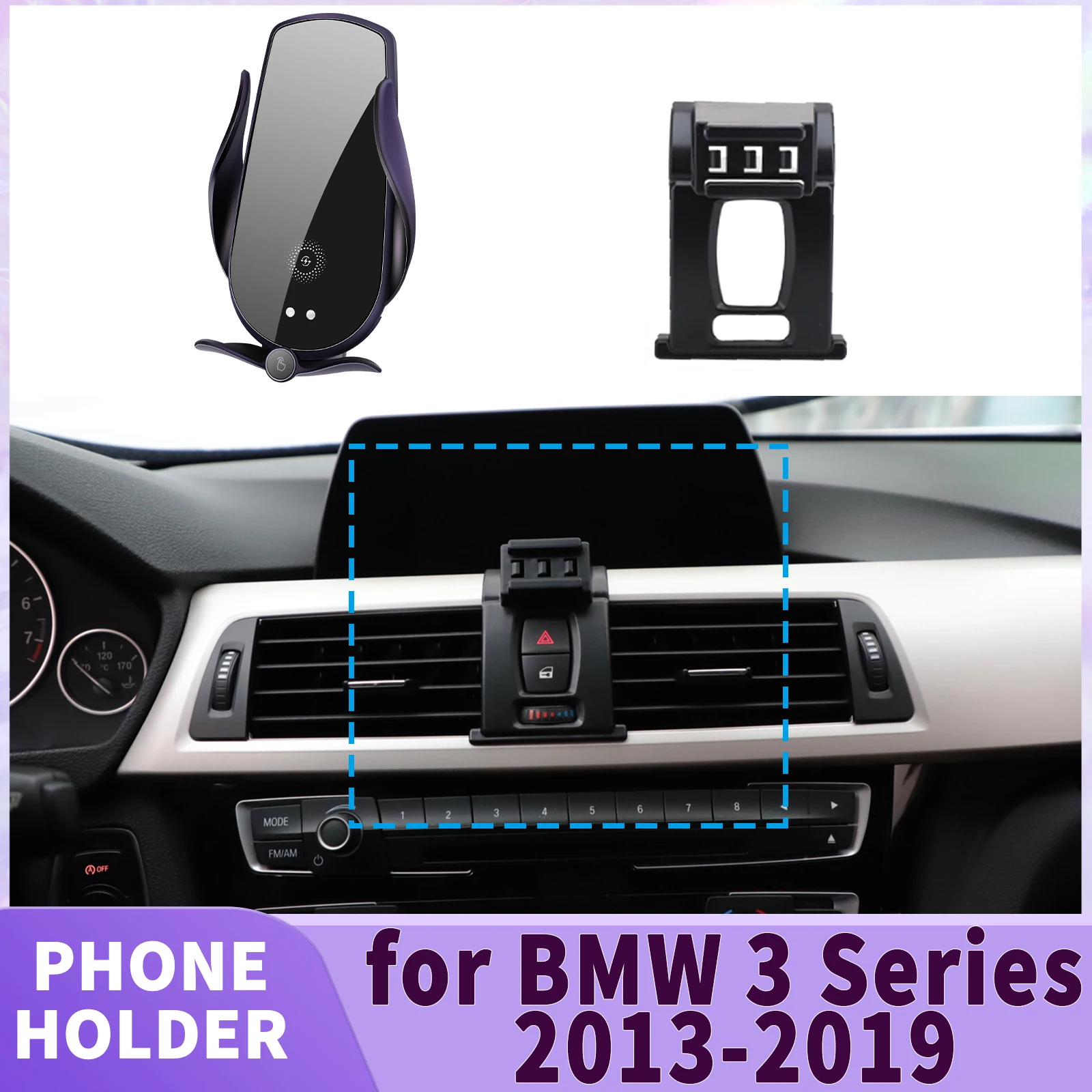 fit for BMW 3 Series 2013 2014 2015 2016 2017 2018 2019 Screen Base Phone Holder Mount Secure Clip Car accessoires
fit for BMW 3 Series 2013 2014 2015 2016 2017 2018 2019 Screen Base Phone Holder Mount Secure Clip Car accessoires