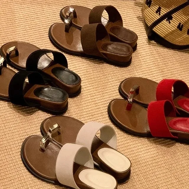 Top Layer Sheepskin Thong Slippers Beachwear Women's Flat Sandals Summer New Style Open Toe Slip-On Casual Flip Flops
Top Layer Sheepskin Thong Slippers Beachwear Women's Flat Sandals Summer New Style Open Toe Slip-On Casual Flip Flops
