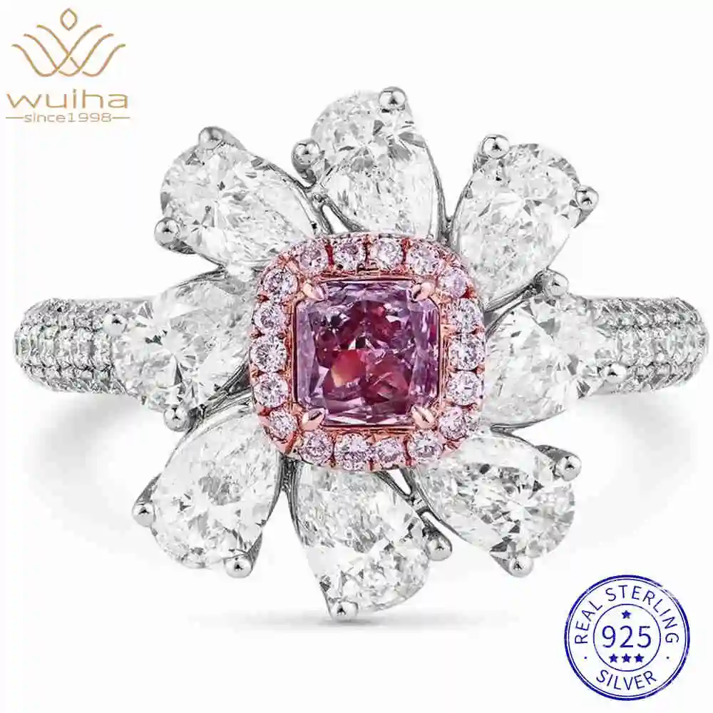 WUIHA Vintage 925 Sterling Silver Crushed Ice Cut Lab Sapphire High Carbon Diamond Gemstone Wedding Engagement Ring Fine Jewelry
WUIHA Vintage 925 Sterling Silver Crushed Ice Cut Lab Sapphire High Carbon Diamond Gemstone Wedding Engagement Ring Fine Jewelry