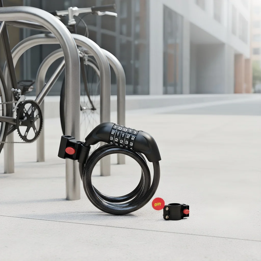 Bicycle 5-Digit Code Cable Lock - 1200mm Anti-Theft Steel Cable Password Lock for Bike Security
Bicycle 5-Digit Code Cable Lock - 1200mm Anti-Theft Steel Cable Password Lock for Bike Security