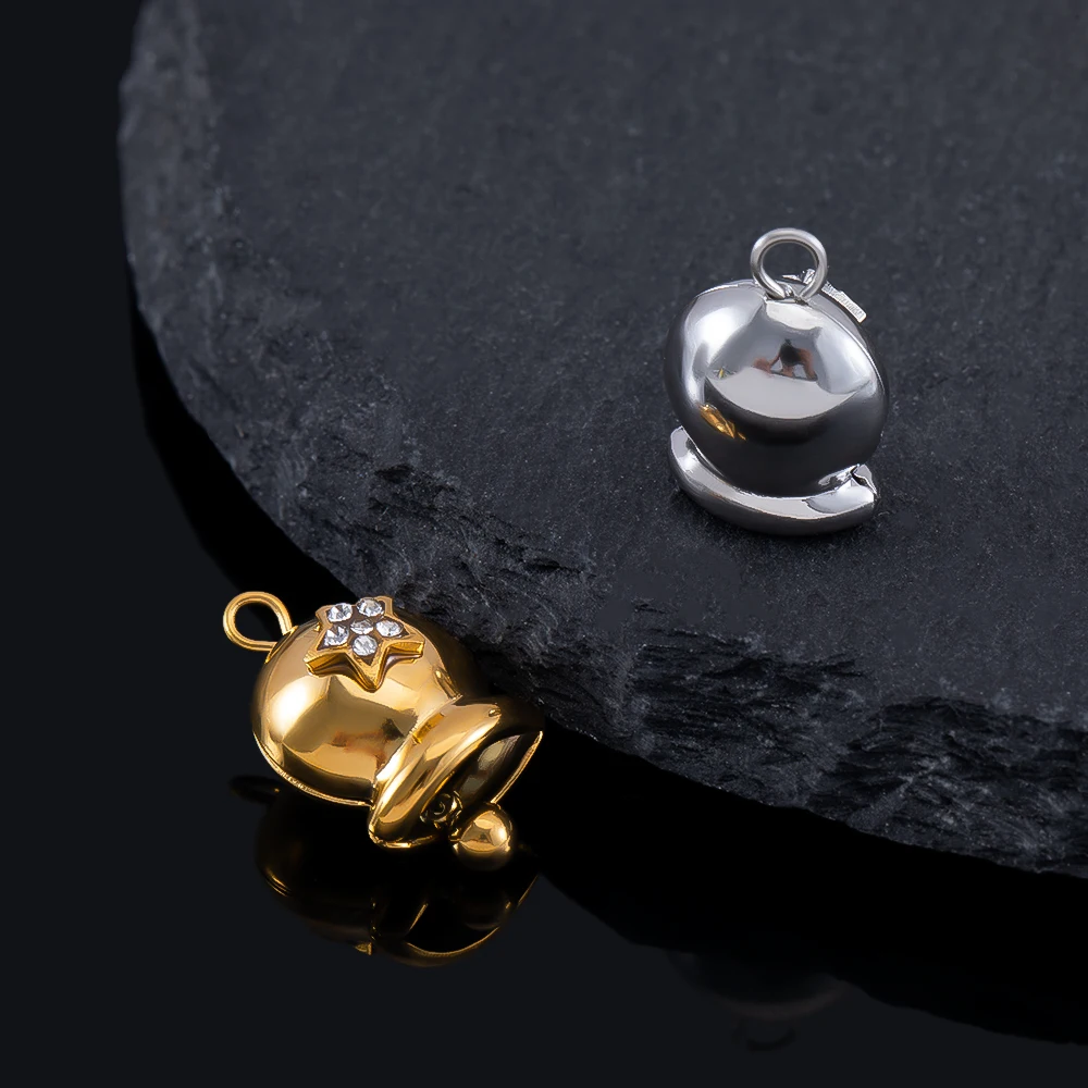 Stylish New Stainless Steel Pendant with Diamond Pendant Bell for Necklace, Bracelet, Jewelry Making DIY Accessories
Stylish New Stainless Steel Pendant with Diamond Pendant Bell for Necklace, Bracelet, Jewelry Making DIY Accessories
