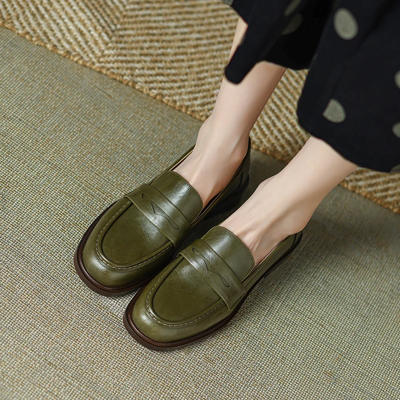 2026 new spring autumn women pumps natural leather 22-25cm split leather+cowhide round toe loafers low heel women shoes fashion
2026 new spring autumn women pumps natural leather 22-25cm split leather+cowhide round toe loafers low heel women shoes fashion