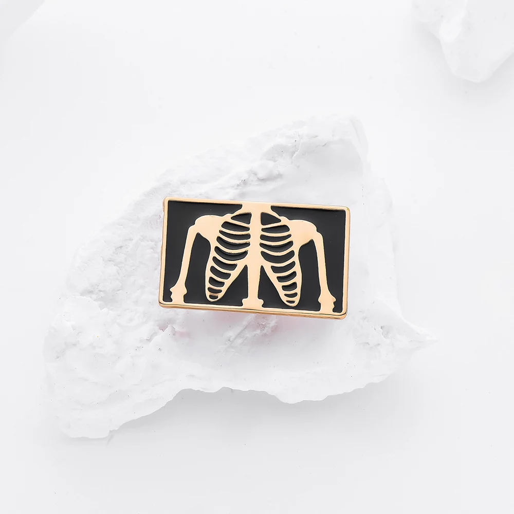 Medical Human Skeleton Card Design Enamel Pin Brooch Lapel Jacket Decorative Jewelry Gift for Doctors and Nurses
Medical Human Skeleton Card Design Enamel Pin Brooch Lapel Jacket Decorative Jewelry Gift for Doctors and Nurses