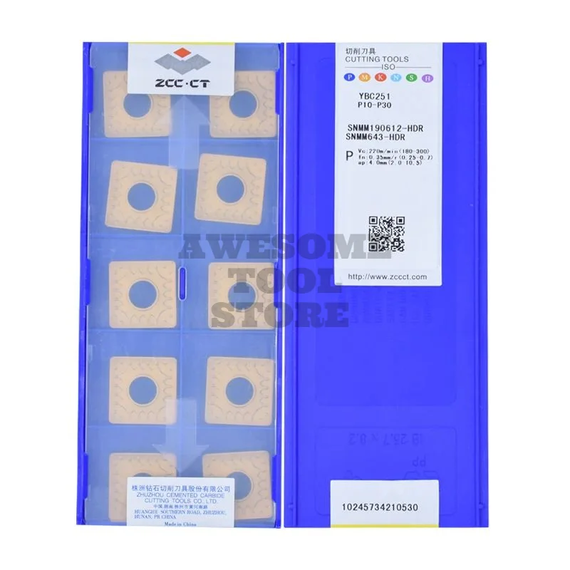 Оригинальный ZCCCT резка SNMM 190612 -HDR YBC251 SNMM 190612 -HDR YBC252 твердосплавная пластина для токарных инструментов
Оригинальный ZCCCT резка SNMM 190612 -HDR YBC251 SNMM 190612 -HDR YBC252 твердосплавная пластина для токарных инструментов