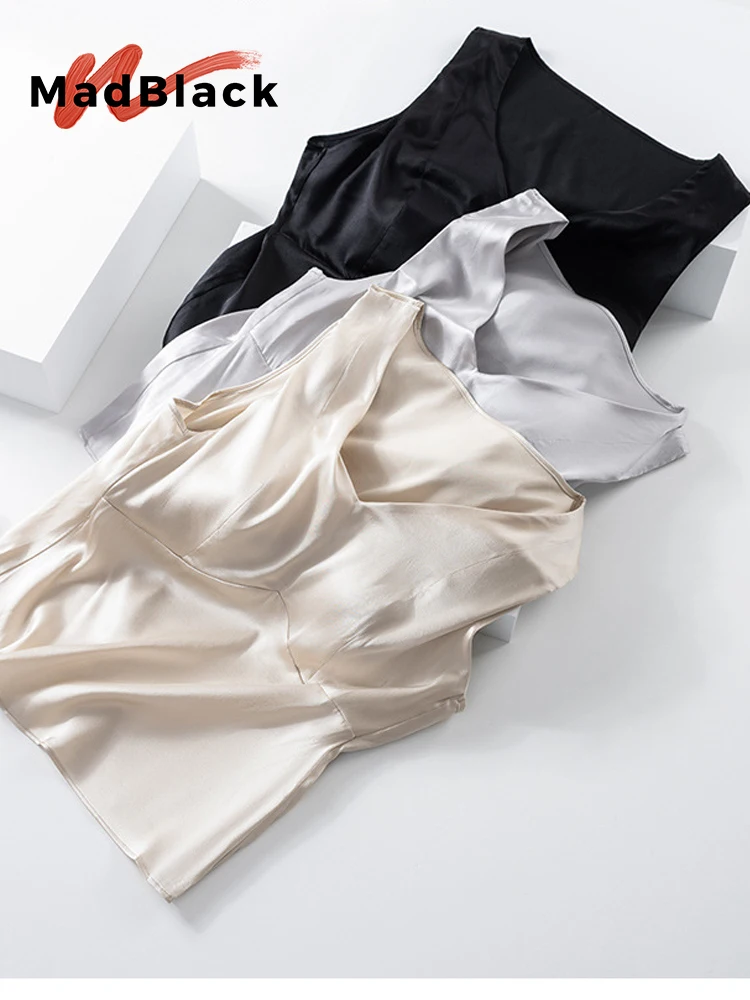 MadBlack-16MM 92%Silk 8%Spandex Elegant Vest, With Padded Cups, Women Versatile Casual Thin Tank Top, 2026 Summer New T66415CC
MadBlack-16MM 92%Silk 8%Spandex Elegant Vest, With Padded Cups, Women Versatile Casual Thin Tank Top, 2026 Summer New T66415CC