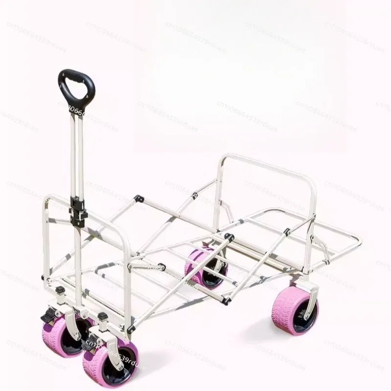Pink camper, folding stall, trolley, portable picnic van.
Pink camper, folding stall, trolley, portable picnic van.