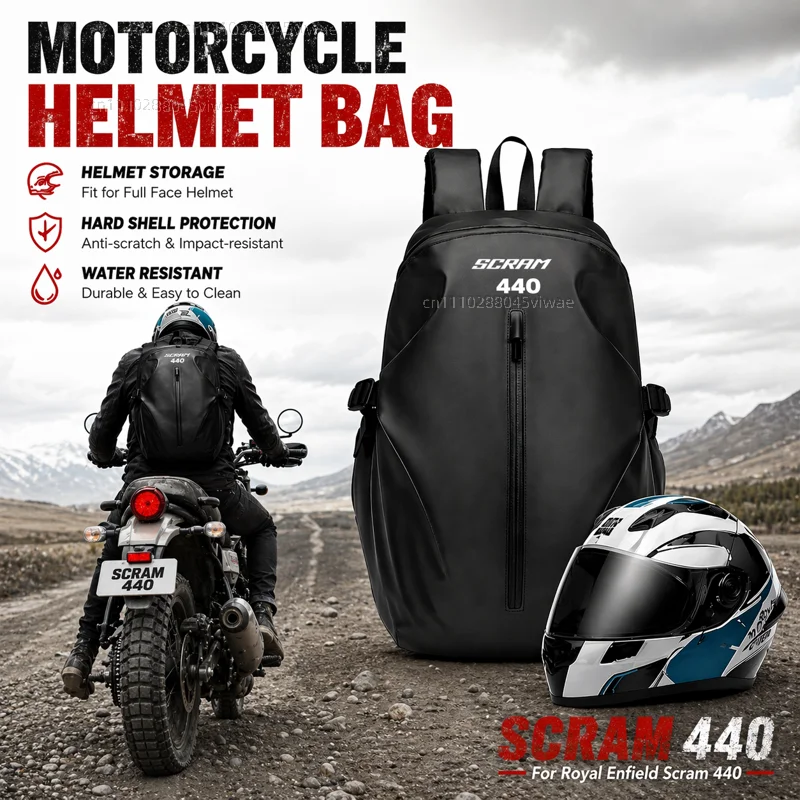 Knight Backpack Motorcycle Helmet Bag Travel Equipment Waterproof Large Capacity For Royal Enfield Scram 440 2024 2025
Knight Backpack Motorcycle Helmet Bag Travel Equipment Waterproof Large Capacity For Royal Enfield Scram 440 2024 2025