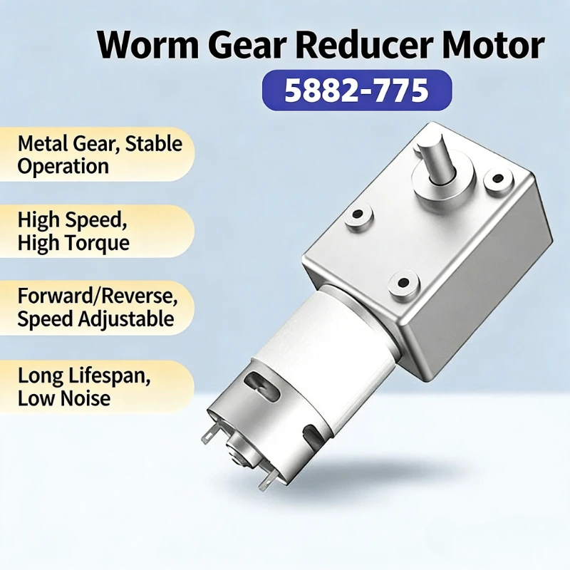 5882-775 Микродвигатель постоянного тока с червячной передачей, 12 В, двигатель с большим крутящим моментом вперед и назад, 24 В
5882-775 Микродвигатель постоянного тока с червячной передачей, 12 В, двигатель с большим крутящим моментом вперед и назад, 24 В