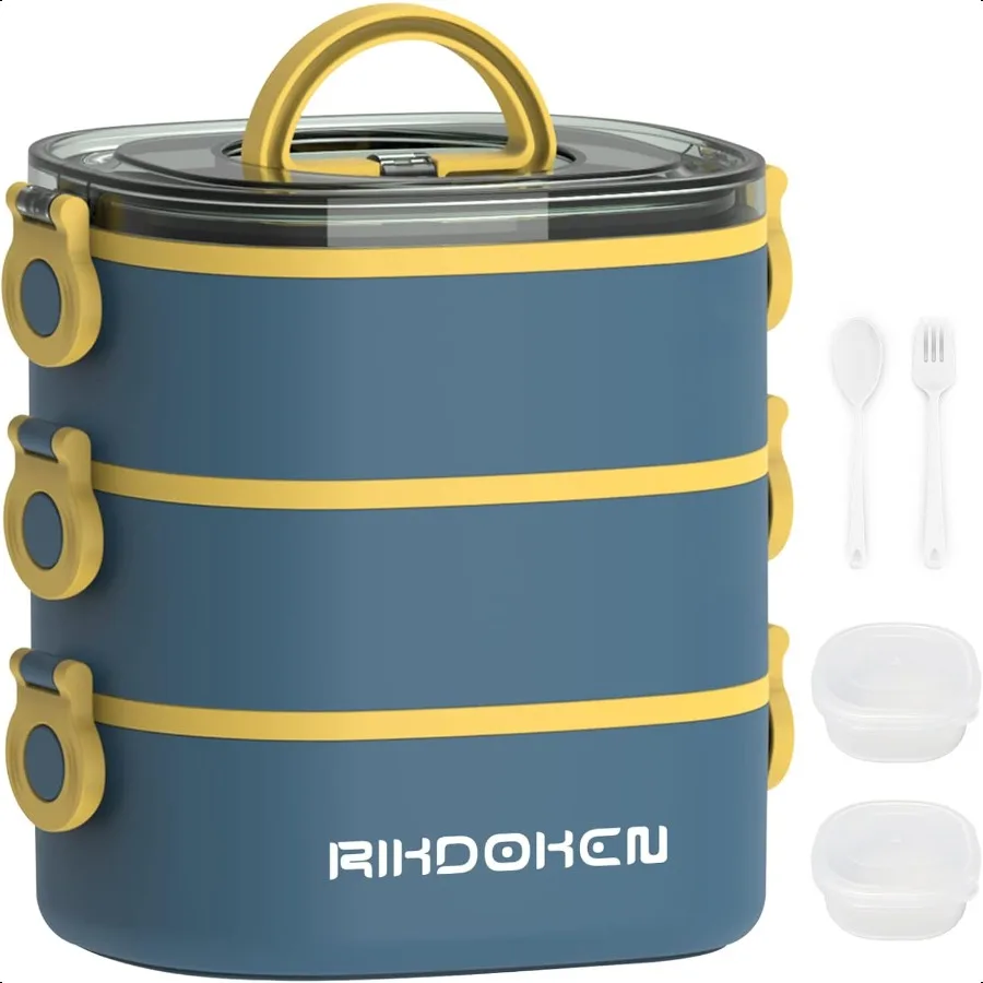 Lunch Box Stackable 3 Layers Containers Portable 94OZ Large Capacity Leakproof Bento Box with Spoon Fork Sauce Boxes Microwave
Lunch Box Stackable 3 Layers Containers Portable 94OZ Large Capacity Leakproof Bento Box with Spoon Fork Sauce Boxes Microwave