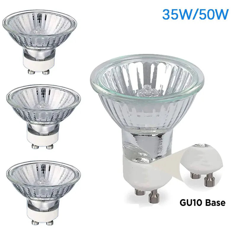 Base Halogen 4PSC/10PSC 50W 35W 220V Gu10 Reflector Cup Light Thick Glass Halogen Tungsten Spotlight Warm white
Base Halogen 4PSC/10PSC 50W 35W 220V Gu10 Reflector Cup Light Thick Glass Halogen Tungsten Spotlight Warm white