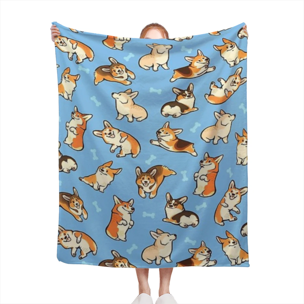 Jolly corgis in blue Medium Blanket Fluffy Soft Bedroom Decor Sofa Blankets Comforter Home and Decoration
Jolly corgis in blue Medium Blanket Fluffy Soft Bedroom Decor Sofa Blankets Comforter Home and Decoration