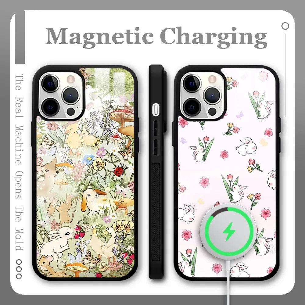 Wildflower Bow Rabbit Cute Phone Case For IPhone 16 15 14 13 Pro Max Plus Mini Magsafe Mirror Wireless Magnetic Cover
Wildflower Bow Rabbit Cute Phone Case For IPhone 16 15 14 13 Pro Max Plus Mini Magsafe Mirror Wireless Magnetic Cover