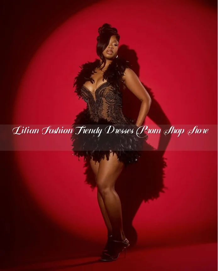 Черное сексуальное короткое платье для выпускного вечера с перьями, изысканный прозрачный корсет с аппликацией, черная вечеринка для дня рождения для девочек по индивидуальному заказу فساتين سهرة
Черное сексуальное короткое платье для выпускного вечера с перьями, изысканный прозрачный корсет с аппликацией, черная вечеринка для дня рождения для девочек по индивидуальному заказу فساتين سهرة