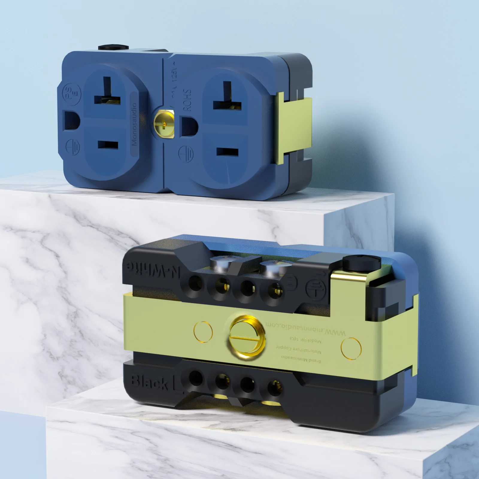 Monosaudio DP-1G pure copper Duplex Wall AC Power Receptacles wall outlet US power distributor AC power Duplex Wall socket
Monosaudio DP-1G pure copper Duplex Wall AC Power Receptacles wall outlet US power distributor AC power Duplex Wall socket