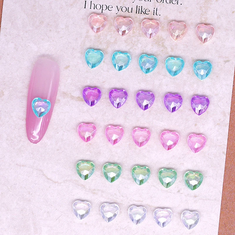 100Pcs Clear Colored 6mm 3D Nail Art Love Heart Rhinestones Charms Accessories For Nails Decoration Manicure Supplies Material
100Pcs Clear Colored 6mm 3D Nail Art Love Heart Rhinestones Charms Accessories For Nails Decoration Manicure Supplies Material