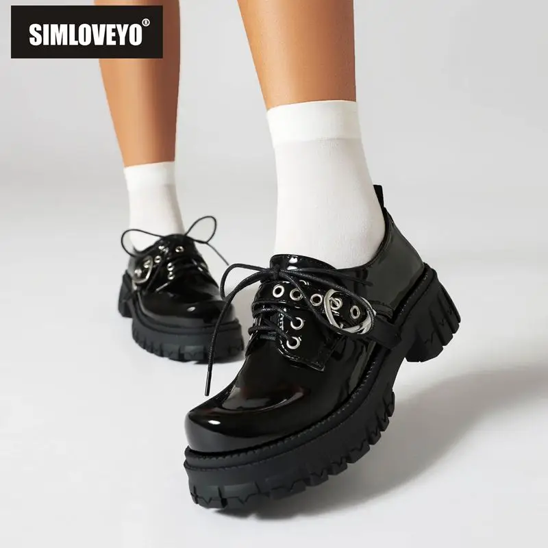 SIMLOVEYO женские туфли-лодочки на платформе со шнуровкой и пряжкой, броги, большой размер 43, повседневная обувь с круглым носком на блочном каблуке 5 см, женская обувь на шнуровке
SIMLOVEYO женские туфли-лодочки на платформе со шнуровкой и пряжкой, броги, большой размер 43, повседневная обувь с круглым носком на блочном каблуке 5 см, женская обувь на шнуровке