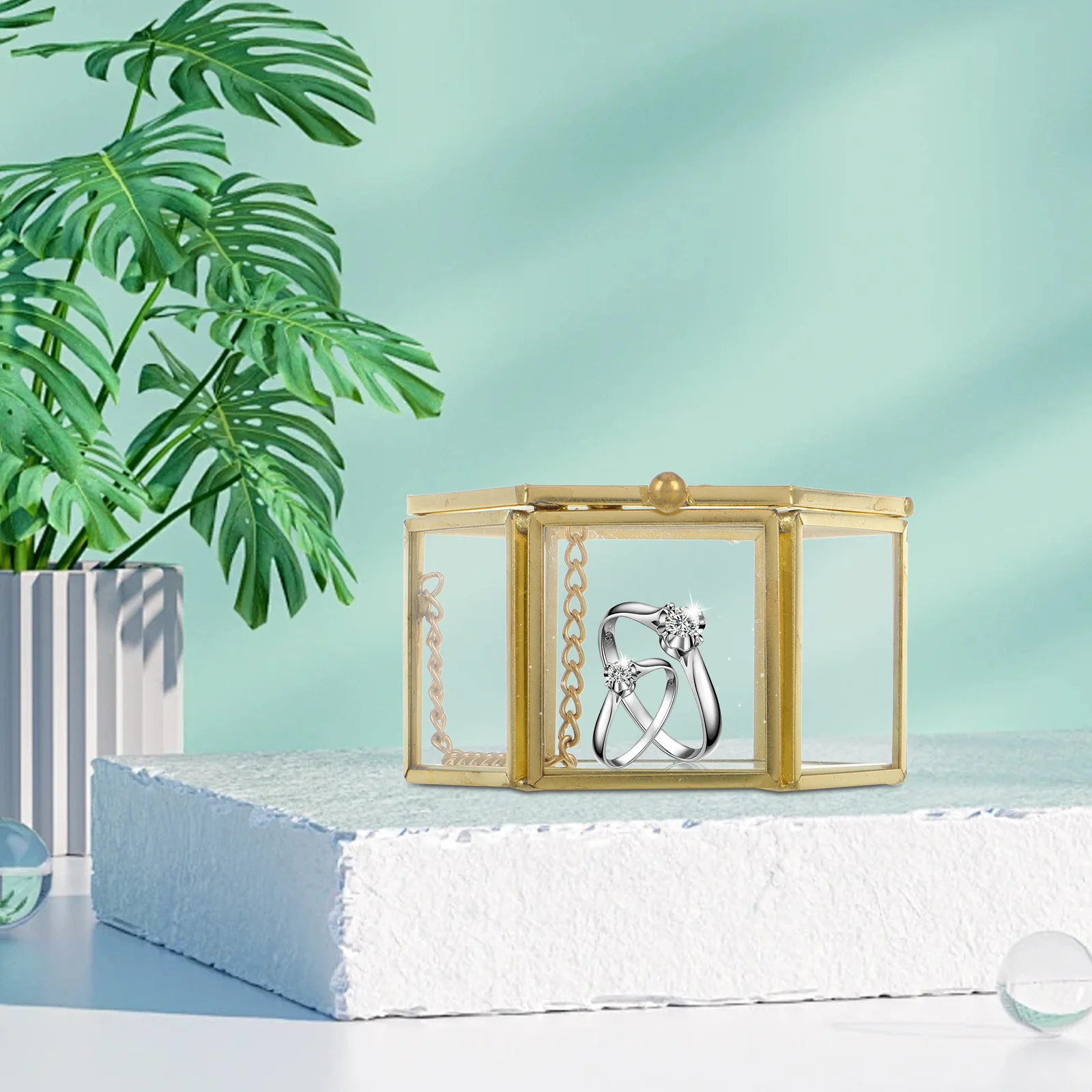 Hexagon Geometric Ring Box Luxury Jewelry Storage Holder for Wedding Engagement Proposal Party Favor Gift Geometric Ring Box
Hexagon Geometric Ring Box Luxury Jewelry Storage Holder for Wedding Engagement Proposal Party Favor Gift Geometric Ring Box