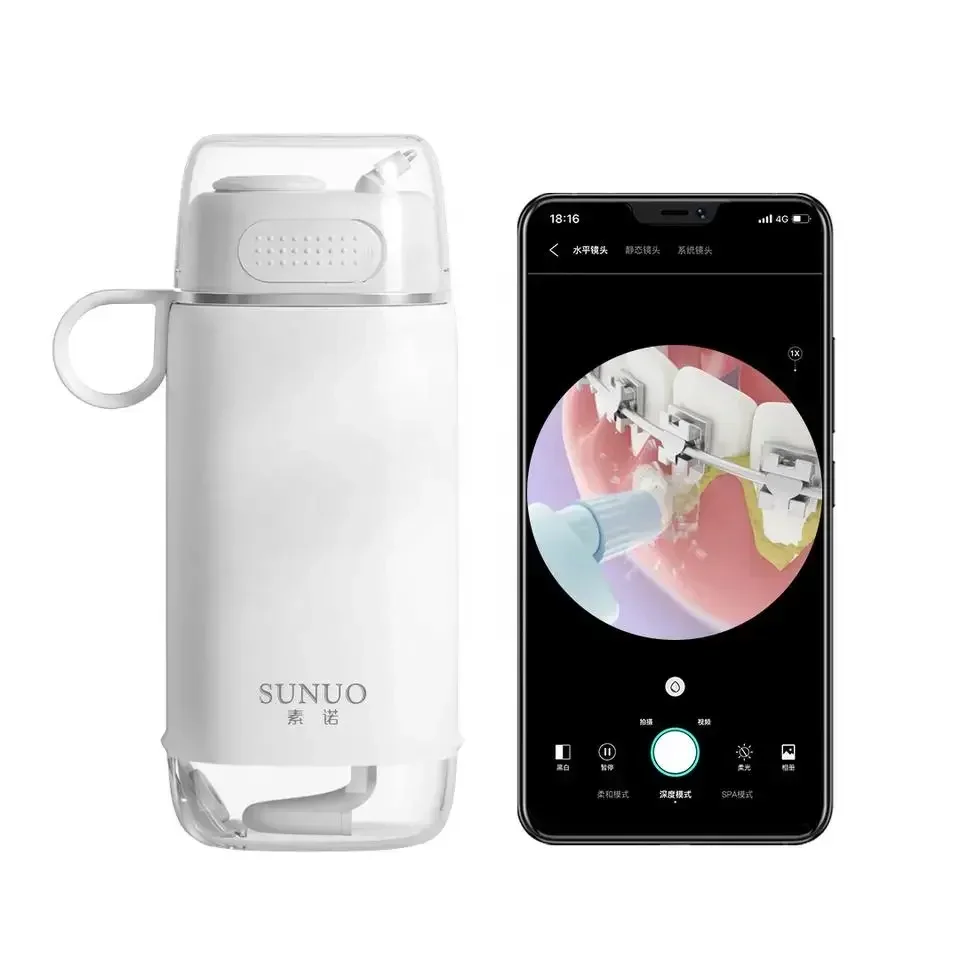 Wifi Oral Irrigator Wholesale IPX7 Waterproof Electric Home Use Travel Floss Water Flosser with Camera
Wifi Oral Irrigator Wholesale IPX7 Waterproof Electric Home Use Travel Floss Water Flosser with Camera