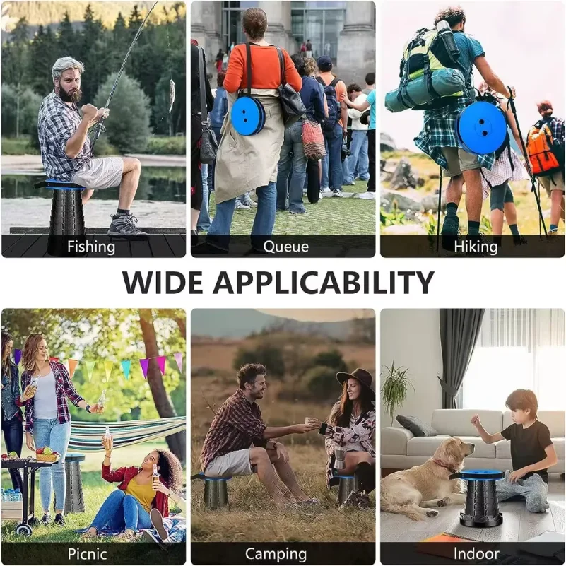 Telescopic Folding Camping Chair, Portable Foldable Camping Stool, Folding Beach Chair, Foldable Stool for Fishing Hiking Garden
Telescopic Folding Camping Chair, Portable Foldable Camping Stool, Folding Beach Chair, Foldable Stool for Fishing Hiking Garden