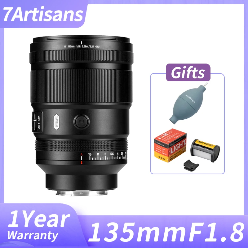 7Artisans AF 135mm F1.8 MAX Full Frame Auto Focus Lens for Nikon Z Mount Nikon Z Mount Z30 Zfc Z5 II Z6 III Camera
7Artisans AF 135mm F1.8 MAX Full Frame Auto Focus Lens for Nikon Z Mount Nikon Z Mount Z30 Zfc Z5 II Z6 III Camera