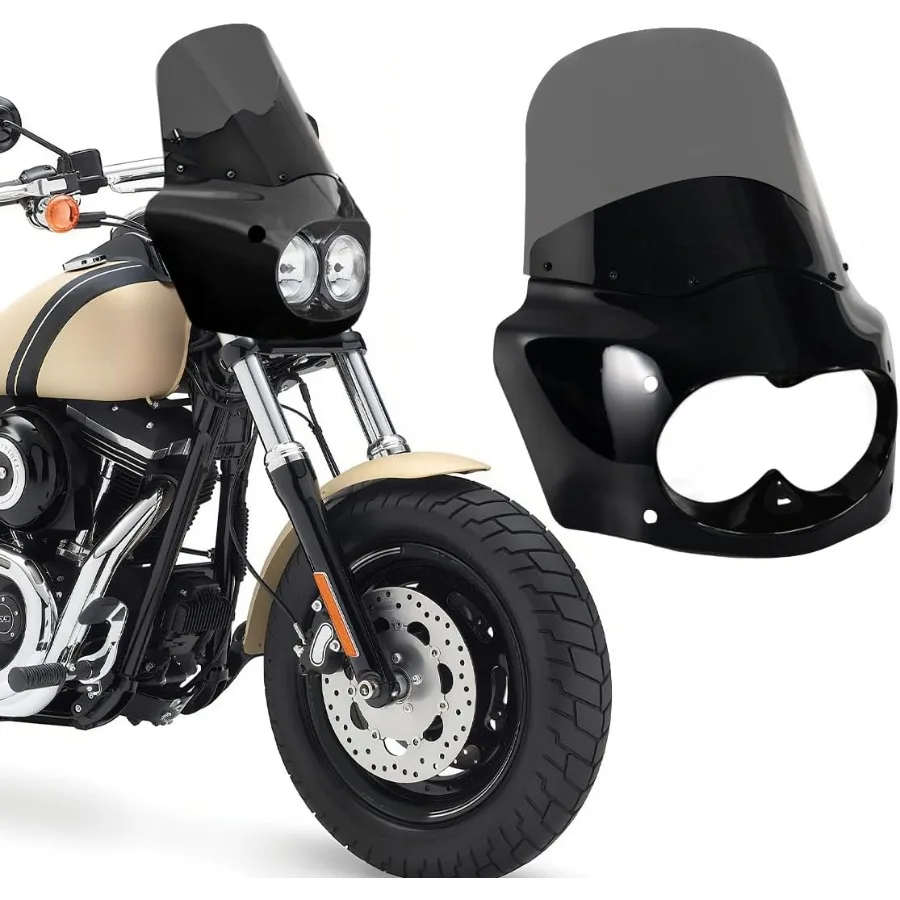 Обтекатель мотоцикла с 13-дымным лобовым стеклом мотоцикла для Harley Dyna Fat Bob FXDF 20082017, улучшенная аэродинамика и Rider Co 
Обтекатель мотоцикла с 13-дымным лобовым стеклом мотоцикла для Harley Dyna Fat Bob FXDF 20082017, улучшенная аэродинамика и Rider Co