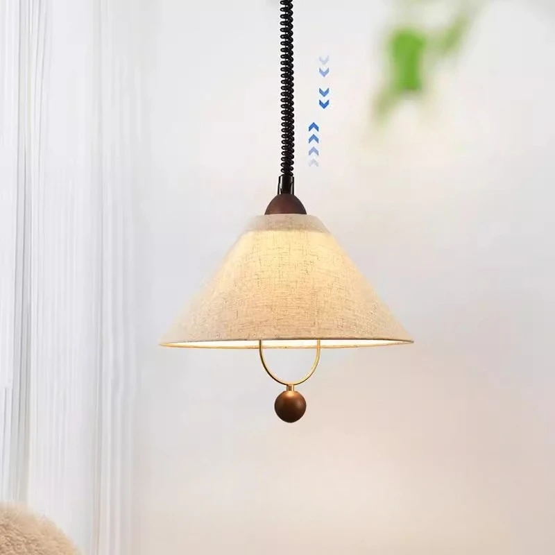 Wabi Sabi Walnut Wood Pendant Lamp Vintage Cloth Hanging Chandelier Light for Dining Room Bedroom Home Decor
Wabi Sabi Walnut Wood Pendant Lamp Vintage Cloth Hanging Chandelier Light for Dining Room Bedroom Home Decor