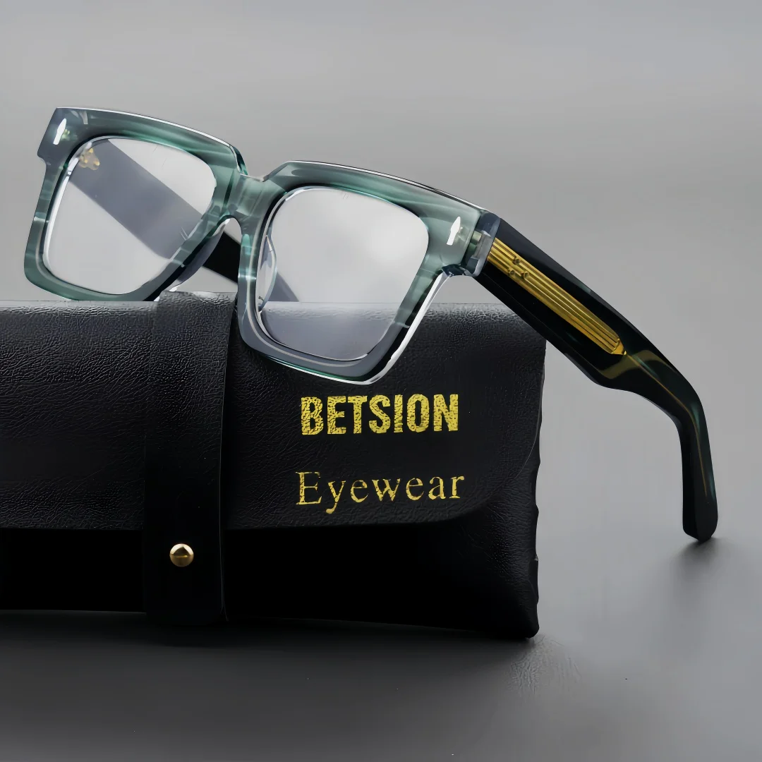 BETSION Vintage Retro Square Acetate Eyeglasses Frame Thick Handmade Big Spectacles Fashion Eyewear For Men And Women #23050
BETSION Vintage Retro Square Acetate Eyeglasses Frame Thick Handmade Big Spectacles Fashion Eyewear For Men And Women #23050