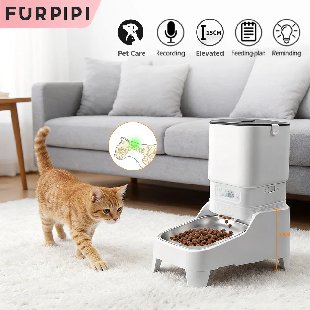 Automatic Cats Feeder Smart Auto Dog & Cat Food Kibble Button Furpipi 4.5L Version Smart Dog Feeder Dispenser Pet Feeding Supply
Automatic Cats Feeder Smart Auto Dog & Cat Food Kibble Button Furpipi 4.5L Version Smart Dog Feeder Dispenser Pet Feeding Supply