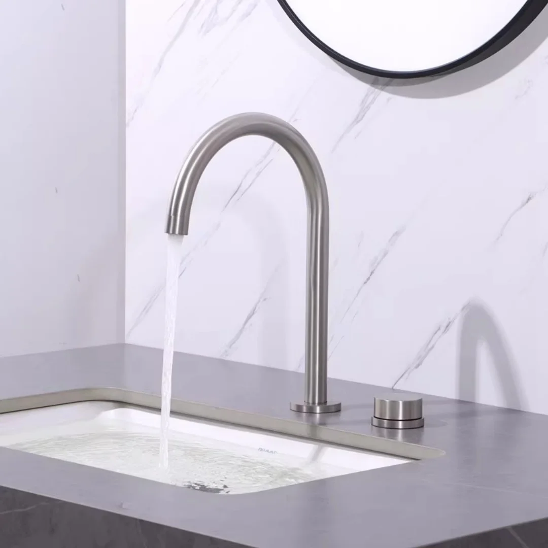 Nickel Basin faucet Black Bathroom Faucet two holes Grey Widespread bathroom faucet sink tap 360 rotating widespread basin Tap
Nickel Basin faucet Black Bathroom Faucet two holes Grey Widespread bathroom faucet sink tap 360 rotating widespread basin Tap