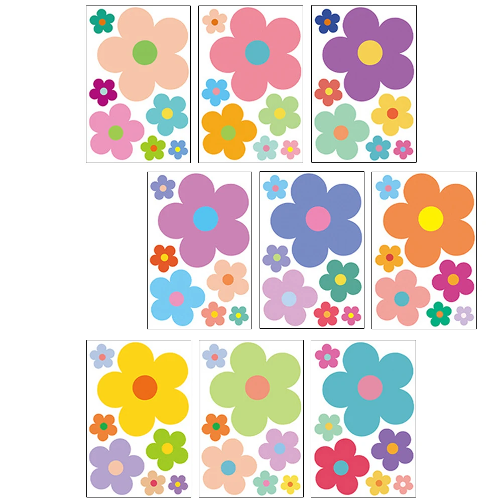 9 Sheets Colorful Flower Wall Stickers Decor Bedroom Cute Flowers Decals Removable Mural Adhesive Sticker
9 Sheets Colorful Flower Wall Stickers Decor Bedroom Cute Flowers Decals Removable Mural Adhesive Sticker
