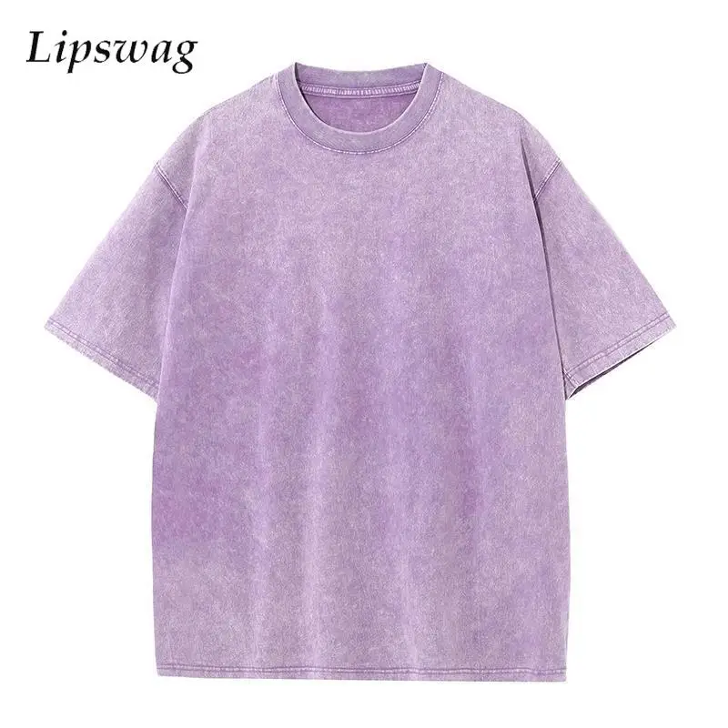 New Casual Solid Color Cotton Tee Mens Clothing Summer SHort Sleeve O-Neck Loose Pullover Streetwear Men Vintage Washed T Shirt
New Casual Solid Color Cotton Tee Mens Clothing Summer SHort Sleeve O-Neck Loose Pullover Streetwear Men Vintage Washed T Shirt