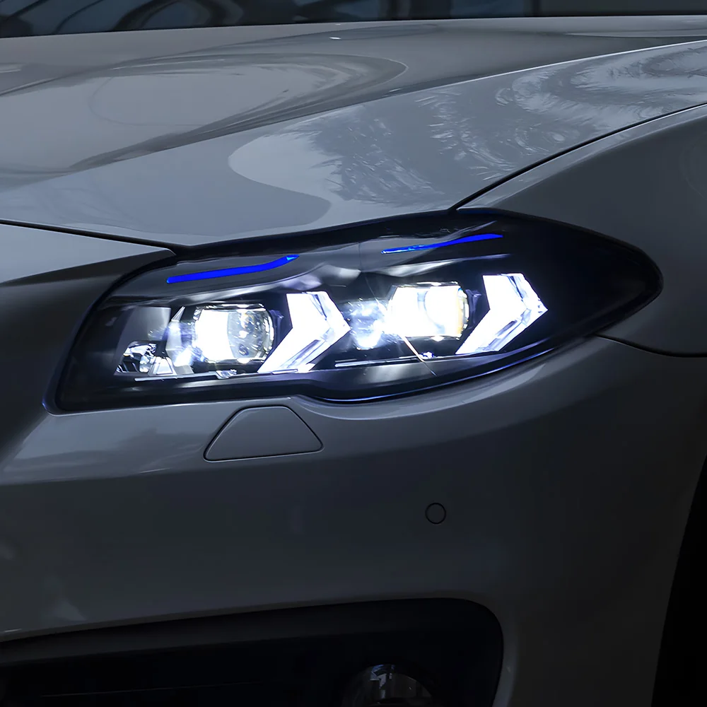 Для BMW F10 525i 530i 535li 5 серии 2011-2017 светодиодные автомобильные фары в сборе, обновление BMW G60, стиль, аксессуары для линз проектора
Для BMW F10 525i 530i 535li 5 серии 2011-2017 светодиодные автомобильные фары в сборе, обновление BMW G60, стиль, аксессуары для линз проектора
