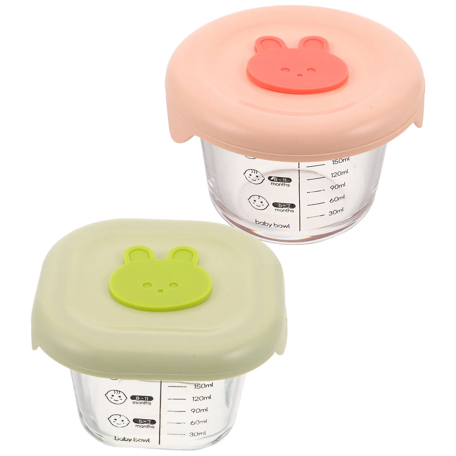 2Pcs Baby Food Storage Containers Glass Clear Design Precise Measurement Airtight Lids Portable Fresh-Keeping Snack Box Travel
2Pcs Baby Food Storage Containers Glass Clear Design Precise Measurement Airtight Lids Portable Fresh-Keeping Snack Box Travel