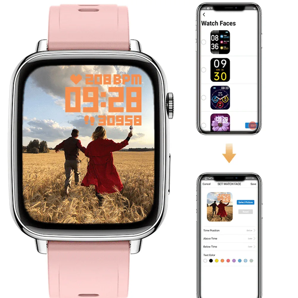 Zhongxin P41 Smart Health Monitoring Watches, Fashionable Bluetooth Sports Blood Oxygen Watch
Zhongxin P41 Smart Health Monitoring Watches, Fashionable Bluetooth Sports Blood Oxygen Watch