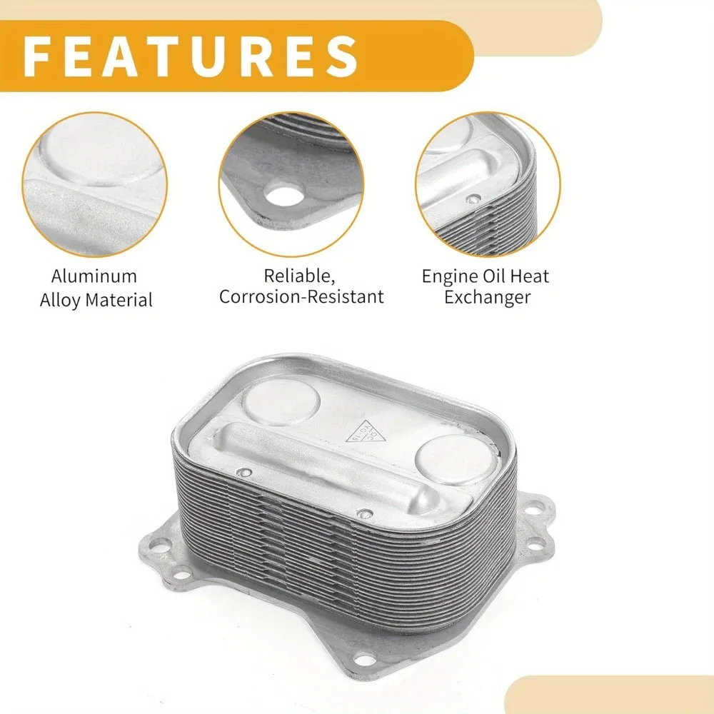 Engine Oil Cooler No.11427625489 Engine Transmission Oil Cooler Trans Cooler for BMW 320i F20 F20 LCI F21 F22 E90 LCI E91 LCI
Engine Oil Cooler No.11427625489 Engine Transmission Oil Cooler Trans Cooler for BMW 320i F20 F20 LCI F21 F22 E90 LCI E91 LCI