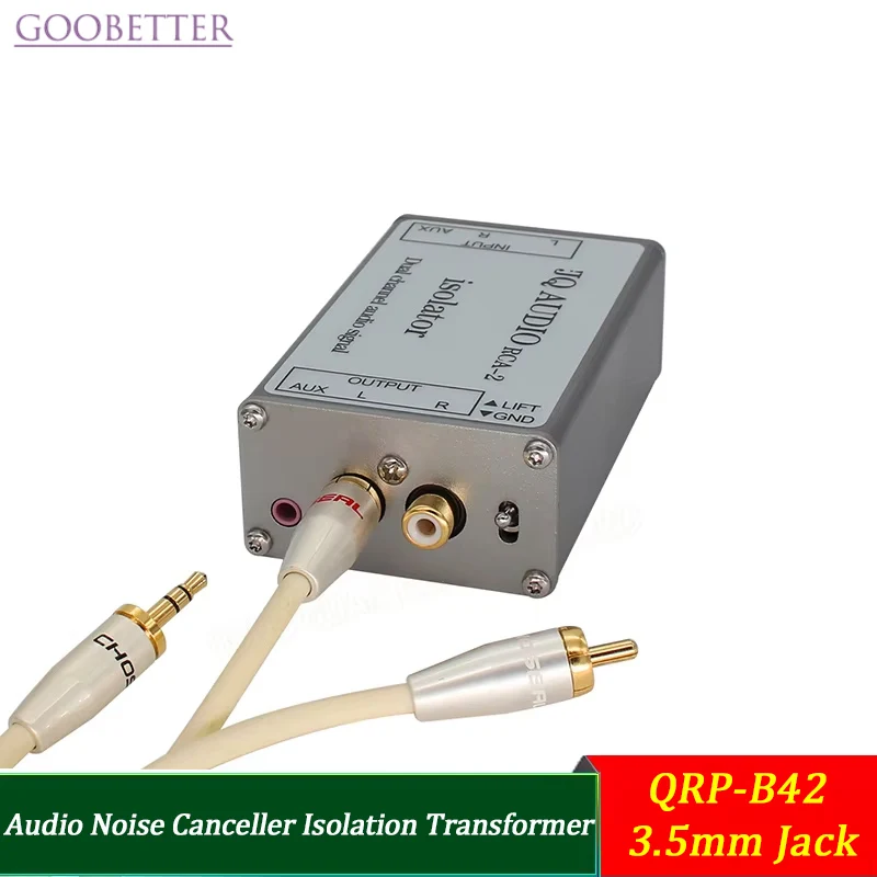 QRP-B42 Audio Noise Canceller Isolation Transformer, Hum Eliminator for Laptop/Monitor Ground Loop Noise, 3.5mm Jack
QRP-B42 Audio Noise Canceller Isolation Transformer, Hum Eliminator for Laptop/Monitor Ground Loop Noise, 3.5mm Jack