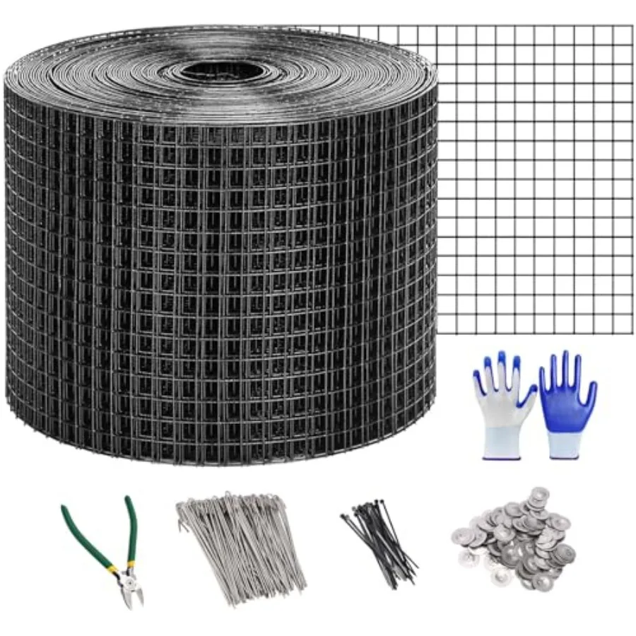 Critter Guard for Solar Panel Bird-Guard - 100Feet PVC Coated Pigeon Netting 1/2" Bird Mesh with 100 Fastener Clips, 20 Tie Wir
Critter Guard for Solar Panel Bird-Guard - 100Feet PVC Coated Pigeon Netting 1/2" Bird Mesh with 100 Fastener Clips, 20 Tie Wir