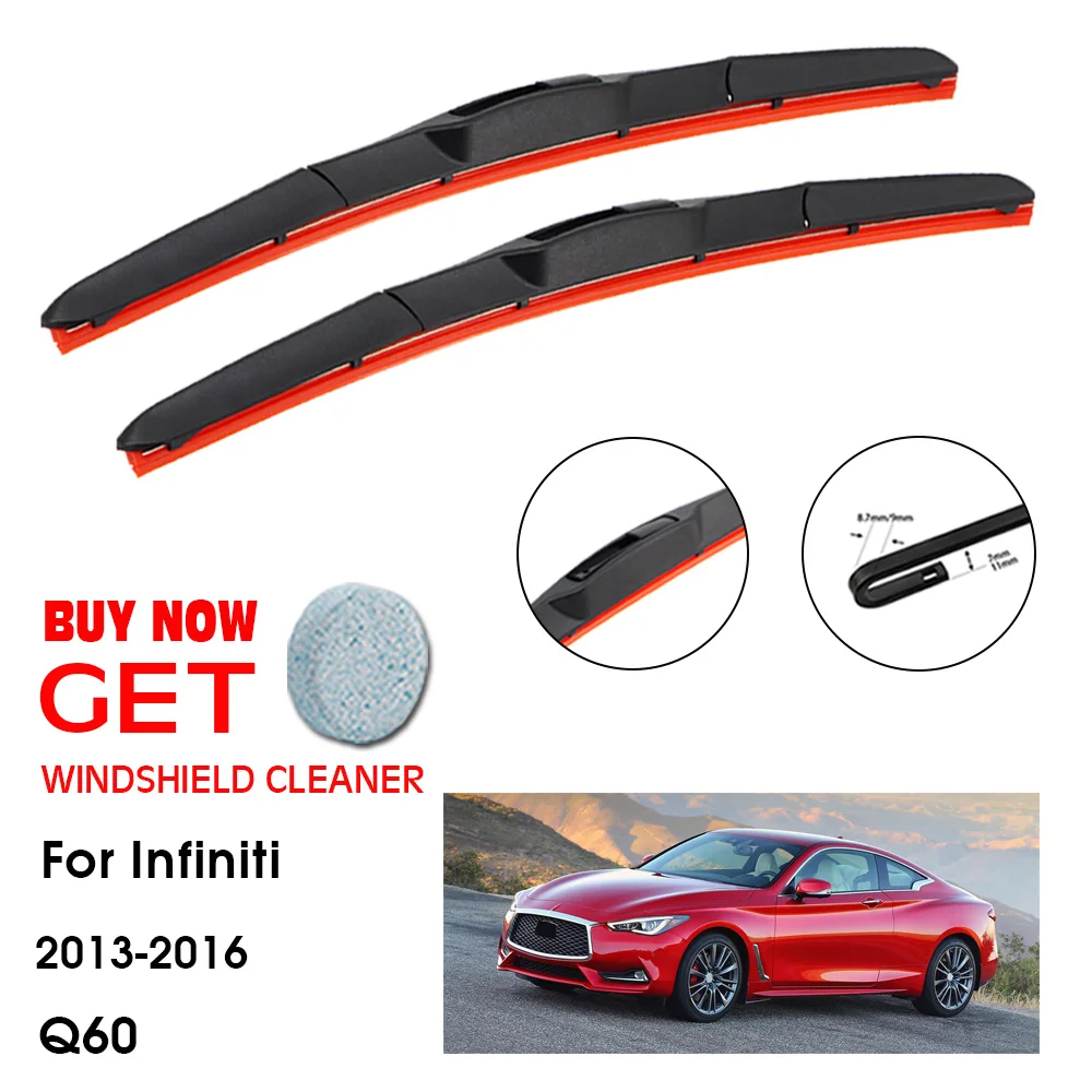 Car Wiper For Infiniti Q60 24"+19" 2013-2016 Front Window Washer Windscreen Windshield Silica Gel Wiper Blades Accessorie
Car Wiper For Infiniti Q60 24"+19" 2013-2016 Front Window Washer Windscreen Windshield Silica Gel Wiper Blades Accessorie