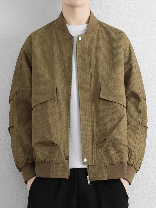 Spring Autumn New Sle Lightweight Busin Flight Jaet Men's Trendy Loose Baseball Collar Casual Faion Outerwear
Spring Autumn New Sle Lightweight Busin Flight Jaet Men's Trendy Loose Baseball Collar Casual Faion Outerwear