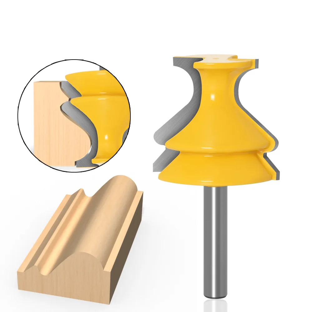 1PC 8MM Shank Milling Cutter Wood Carving Architectural Molding Handrail Router Bits Set Casing Base CNC Line Woodworking Cutter
1PC 8MM Shank Milling Cutter Wood Carving Architectural Molding Handrail Router Bits Set Casing Base CNC Line Woodworking Cutter